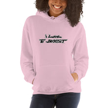 Load image into Gallery viewer, i Love To BOOST (stacked black lettering) Unisex Hoodie