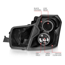 Load image into Gallery viewer, Anzo 2003-2007 Cadillac Cts Projector Headlights w/ Halo Black (CCFL)