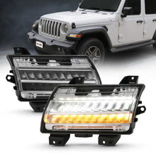 Load image into Gallery viewer, ANZO 18-19 Jeep Wrangler JL Halogen Chrome Clear w/ Sequential Signal 511083