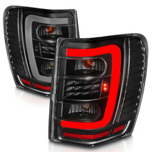 Load image into Gallery viewer, ANZO 1999-2004 Jeep Grand Cherokee LED Tail Lights w/ Light Bar Black Housing Clear Lens 311394