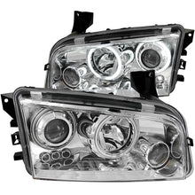 Load image into Gallery viewer, Anzo 2006-2010 Dodge Charger Projector Headlights w/ Halo Chrome (CCFL)