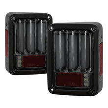 Load image into Gallery viewer, Spyder 07-16 Jeep Wrangler Verison 2 Light Bar LED Tail Lights - Smoke (ALT-YD-JWA07V2-LBLED-BSM) 5084781