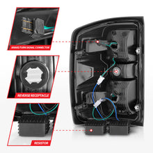 Load image into Gallery viewer, ANZO 15-19 Chevy Silverado 2500HD/3500HD (Factory Halogen Only) LED Tail Lights Smoke w/Clear Lens 311424