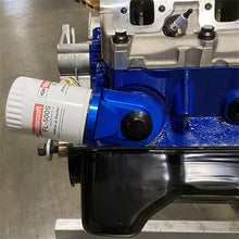 Load image into Gallery viewer, Ford Racing Push Rod V8 90 Degree Billet Oil Filter Adapter M-6880-B50
