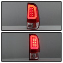 Load image into Gallery viewer, Spyder 08-16 Ford Super Duty F-250 V3 Light Bar LED Tail Lights - Red Clear (ALT-YD-FS07V3-LBLED-RC) 5084736