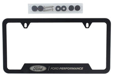 Load image into Gallery viewer, Ford Racing Stainless Steel Ford Performance License Plate Frame - Black M-1828-SS304BK