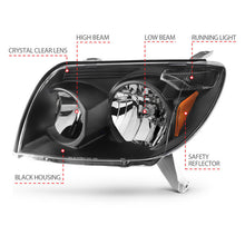 Load image into Gallery viewer, Anzo  2003-2005 Toyota 4Runner Crystal Headlights Black