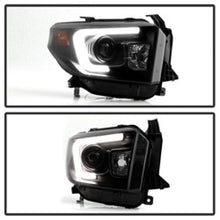Load image into Gallery viewer, Spyder Toyota Tundra 2014-2016 Projector Headlights Light Bar DRL Black Smoke PRO-YD-TTU14-DRL-BSM 5080165