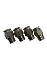 Load image into Gallery viewer, SPDZ1 1/8 NPT - 1/4 DOT Straight 4 Piece Heavy Duty Fitting Kit