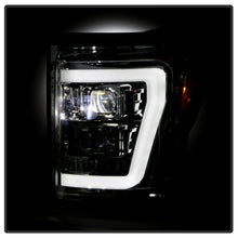 Load image into Gallery viewer, Spyder Ford F250/350/450 11-16 V2 High-Power LED Headlights-White Light Bar-Chrome PRO-YD-FS11V2PL-C 5087881