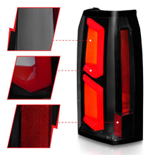 Load image into Gallery viewer, ANZO 2015-2020 Chevrolet Tahoe LED Tail Lights w/ Light Bar Black Housing Somke Lens 311375