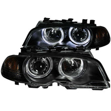 Load image into Gallery viewer, Anzo 2000-2003 BMW 3 Series E46 Projector Headlights w/ Halo Black