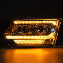 Load image into Gallery viewer, AlphaRex 09-18 Dodge Ram 2500 LUXX LED Proj Headlights Plank Style Chrm w/Activ Light/Seq Signal/DRL 880559 *Discontinued