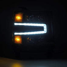 Load image into Gallery viewer, AlphaRex 16-18 Chevy 1500HD NOVA-Series LED Proj Headlights BK w/Actv Lgt/SeqSig &amp; DRL (Req 810023) 880237 *Discontinued