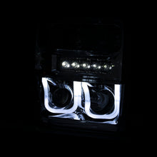 Load image into Gallery viewer, Anzo 2008-2010 Ford F-250 Projector Headlights w/ U-Bar Black