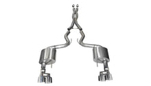 Load image into Gallery viewer, Corsa 18-19 Ford Mustang 5.0L 3in Sport Cat-Back Dual Rear Exit 4in Polished Pro-Series Tips 21042
