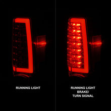 Load image into Gallery viewer, ANZO 2004-2012 Chevrolet Colorado/ GMC Canyon LED Tail Lights w/ Light Bar Chrome Housing Red/Clear 311384