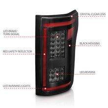 Load image into Gallery viewer, ANZO 15-17 Ford F-150 LED Taillights - Smoke 311294