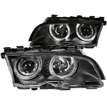 Load image into Gallery viewer, Anzo 1999-2001 BMW 3 Series E46 Projector Headlights w/ Halo Black