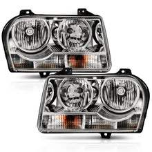 Load image into Gallery viewer, ANZO 2005-2010 Chrysler 300 Crystal Headlight Chrome Amber 121529