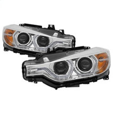 Load image into Gallery viewer, Spyder 12-14 BMW F30 3 Series 4DR Projector Headlights - LED DRL - Chrome (PRO-YD-BMWF3012-DRL-C) 5084354