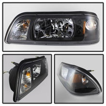 Load image into Gallery viewer, Spyder Ford Mustang 87-93 1PC LED (Replaceable LEDs)Crystal Headlights Black HD-YD-FM87-1PC-LED-BK 5012531