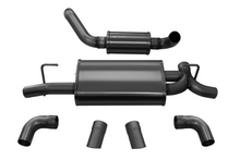 Load image into Gallery viewer, Corsa 18+ Jeep Wrangler JL 2.5in Dual Rear Turn Down Exit Black Touring Axle-Back Exhaust 21015BLK