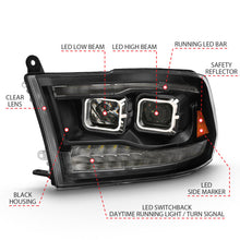 Load image into Gallery viewer, ANZO 2009-2018 Dodge Ram 1500 Projector H.L. Switchback Chrome Amber 111442