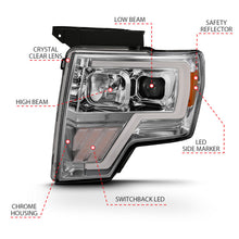 Load image into Gallery viewer, ANZO 2009-2013 Ford F-150 Projector Light Bar G4 Switchback H.L. Chrome Amber 111470