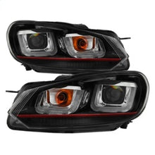 Load image into Gallery viewer, Spyder Volkswagen Golf / GTI 10-13 Version 3 Projector Headlights - Black PRO-YD-VG10V3R-DRL-BK 5082046