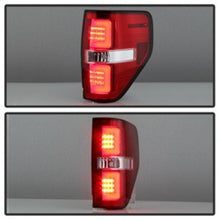 Load image into Gallery viewer, Spyder 09-14 Ford F150 V2 Light Bar LED Tail Lights - Red Clear (ALT-YD-FF15009V2-LBLED-RC) 5084224