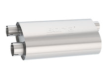 Load image into Gallery viewer, Borla Transverse Flow Notched Muffler - Oval Single Inlet/Dual Outlet 2.5in 19in x 10.5in x 5.5in 400498