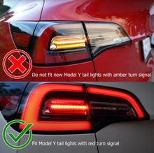 Load image into Gallery viewer, AlphaRex 17-22 Tesla Model 3 PRO-Series LED Tail Lights Jet Black w/Seq Sig 601010 *Discontinued