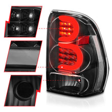 Load image into Gallery viewer, ANZO 2002-2009 Chevrolet Trailblazer LED Tail Lights w/ Light Bar Black Housing Clear Lens 311371