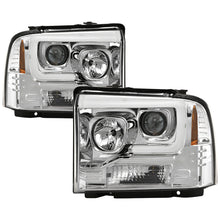 Load image into Gallery viewer, Spyder Platinum Ford F250/350/450 05-07 High-Power LED Module Proj. Headlights-Chrome (PRO-YD-FS05V2 5087904