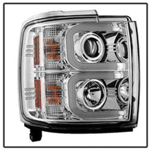 Load image into Gallery viewer, Spyder Chevy Silverado 2014-16 2500 HD Projector Headlights Light Bar DRL Chrm PRO-YD-CSHD14-LBDRL-C 5081049