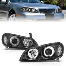 Load image into Gallery viewer, Anzo 2000-2004 Infiniti I30 Projector Headlights w/ Halo Black