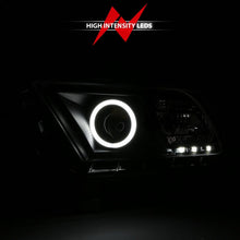 Load image into Gallery viewer, Anzo 2010-2014 Ford Mustang Projector Headlights w/ Halo Black (CCFL)