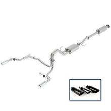 Load image into Gallery viewer, Ford Racing 15-18 F-150 2.7L Cat-Back Touring Exhaust System - Rear Exit Chrome Tips M-5200-F1527DTCA