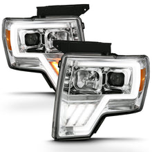 Load image into Gallery viewer, ANZO 2009-2013 Ford F-150 Projector Light Bar G4 Switchback H.L. Chrome Amber 111470