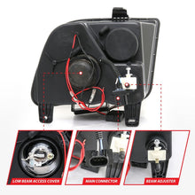 Load image into Gallery viewer, Anzo 2005-2009 Ford Mustang Projector Headlights w/ Halo Black