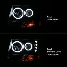 Load image into Gallery viewer, Anzo 2007-2013 Chevrolet Avalanche Projector Headlights w/ Halo Black(CCFL)