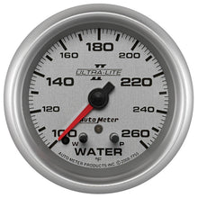 Load image into Gallery viewer, AutoMeter Ultra-Lite II 2-5/8in 260 Deg F Stepper Motor w/ Peak &amp; Warn Water Temp Gauge 7755