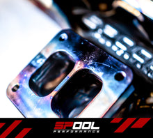 Load image into Gallery viewer, Spool Performance Billet Manifold A90 Supra 2 Port Top Mount Turbocharger Kit