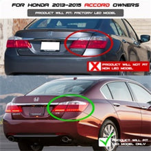 Load image into Gallery viewer, Spyder Honda Accord 2013-2015 4DR LED Tail Lights - Black ALT-YD-HA13LED-LED-BK 5082053