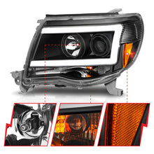 Load image into Gallery viewer, ANZO 05-09 Toyota Tacoma Projector Light Bar Style Headlights w/ C Light Bar 111517