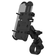 Load image into Gallery viewer, RAM® Quick-Grip™ Phone Mount with RAM® Tough-Strap™ Handlebar Base