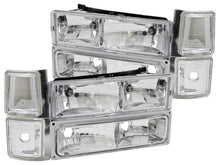 Load image into Gallery viewer, Anzo 1994-1998 Chevrolet C1500 Crystal Headlights Chrome w/ Signal and Side