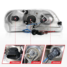 Load image into Gallery viewer, Anzo 1997.5-2003 Ford F-150 Projector Headlights w/ Halo Chrome 1pc