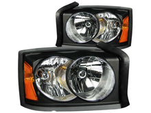 Load image into Gallery viewer, Anzo 2005-2006 Dodge Dakota Crystal Headlights Black